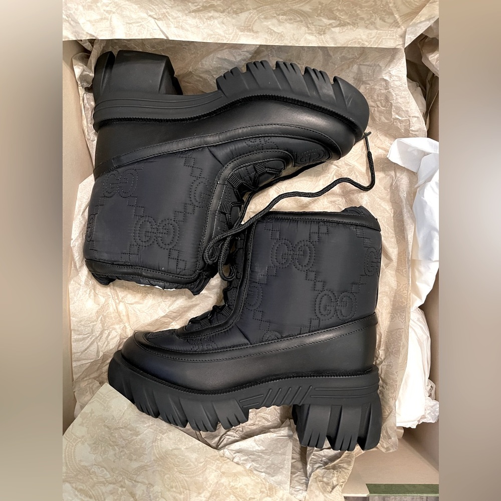 Nylon GG twenty black boots